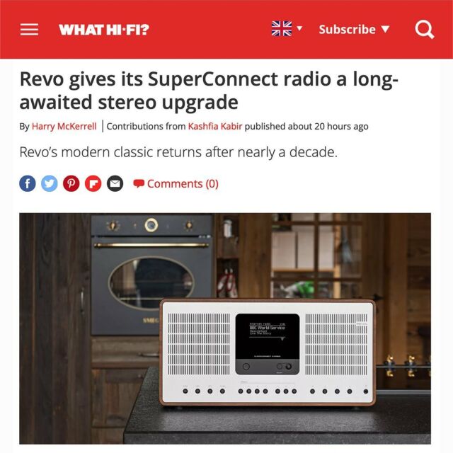 Revo SuperCD Noyer/Noir - Poste radio Internet, FM, DAB - La boutique d'Eric